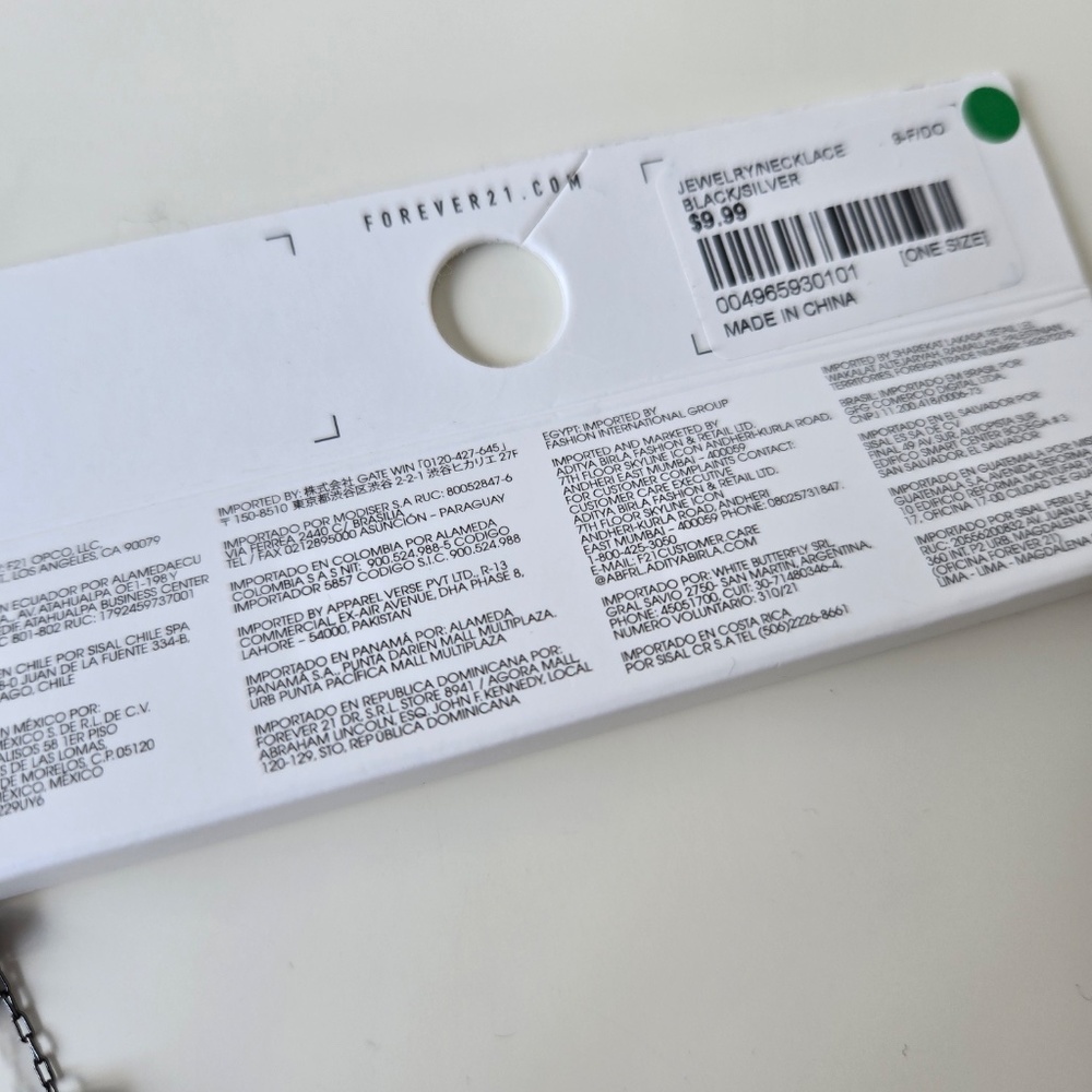 Forever 21 Black Beaded Cross Necklace - Picture 7 of 7